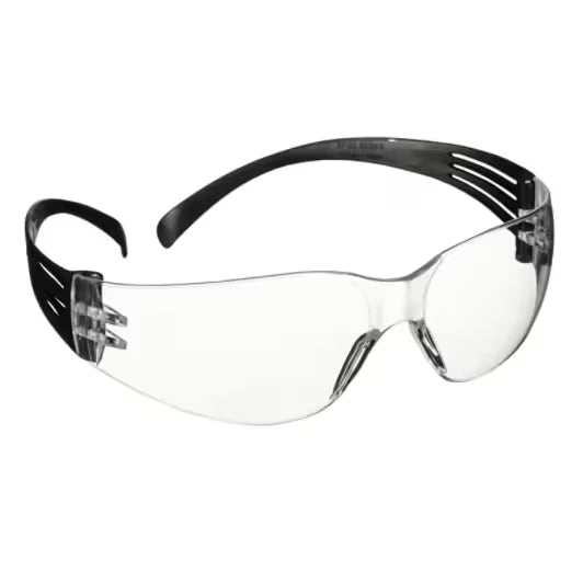 3M™ SecureFit™ 100 Schutzbrille, schwarzer Rahmen, kratzfeste, klare Gläser, SF101AS-BLK-EU, 5 St./Packung, 20 Packungen/Karton