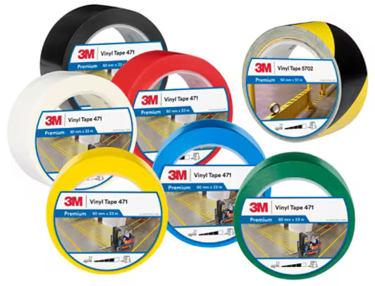 3M™ Vinyl-Klebeband 471, Gelb, 9.5 mm x 33, 0.14 mm