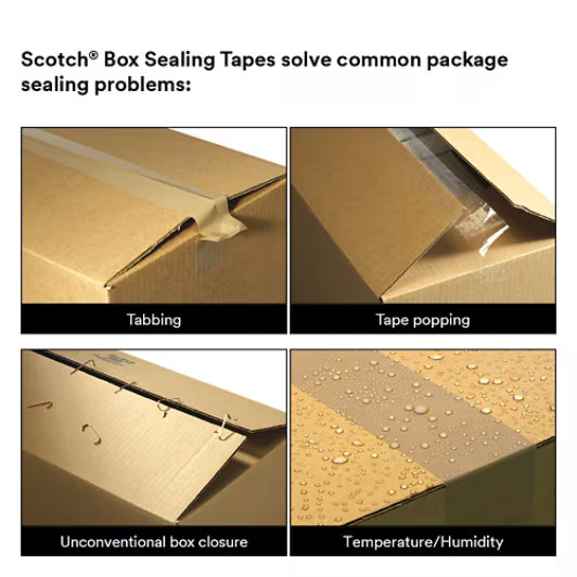 Scotch® Leistungsstarkes Verpackungsklebeband 375+, transparent, 72 mm x 50 m