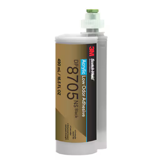 3M™ Scotch-Weld™ Geruchsarmer Acrylatklebstoff DP8705NS, Schwarz, 490 ml Duo-Pak