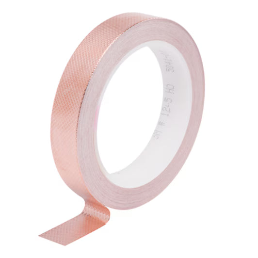 3M™ ET 1245 Kupferfolie, geprägt, mit nichtleitendem Klebstoff, Kupfer, 50 mm x 16,5 m x 0,1 mm