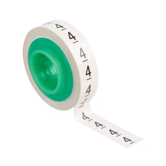 3M™ ScotchCode™ SDR-4 Kabelmarkierungs-Nachfüllrollen, Nummer „4“, 3x Blisterpackung