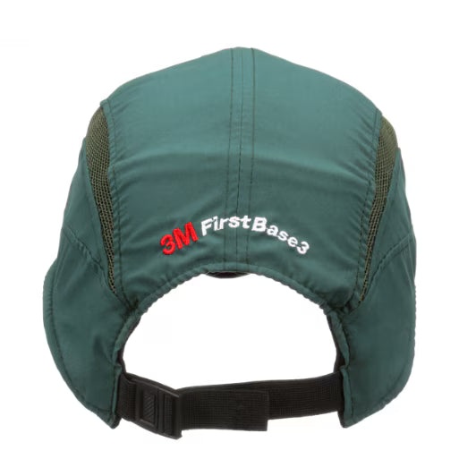 3M™ First Base™ 3 Anstoßkappe 2030596, Classic, dunkelgrün, kurzer Schirm, 55 mm