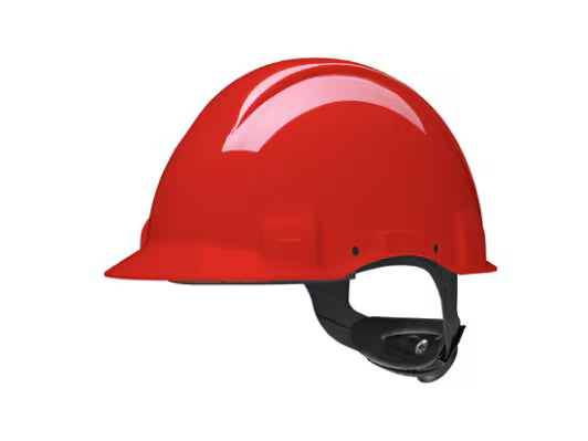 3M™ Schutzhelm, Uvicator, Ratschenverschluss, unbelüftet, 1000 V dielektrisch, Lederschweißband, rot, G3001MUV100V-RD