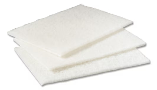 Scotch-Brite™ Reinigungspads für empfindliche Oberflächen, Weiß, unbedruckt, 158 mm x 10 m, 6/Packung