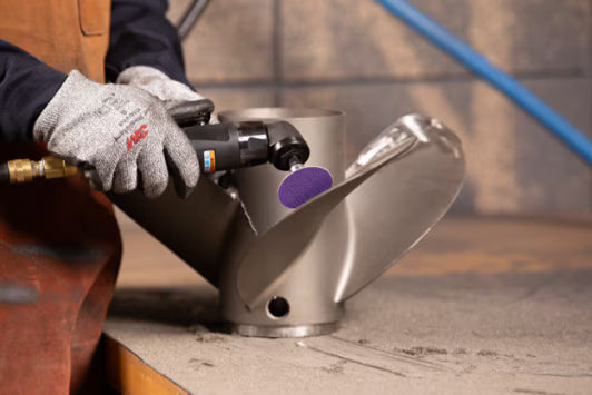3M™ Cubitron™ 3 Roloc™ Fiberschleifscheibe 1187C, 80+, TR, Violett, 51 mm, 50/Karton, 200 St./VE
