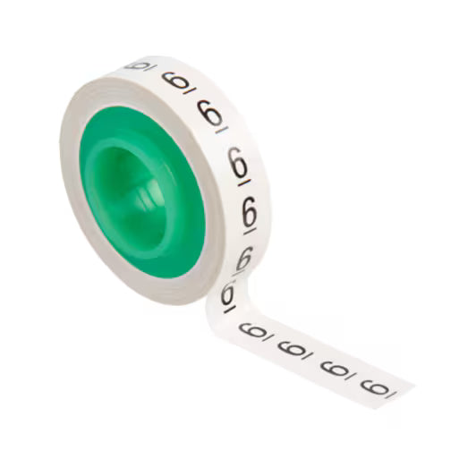 3M™ ScotchCode™ SDR-6 Kabelmarkierung Nachfüllrollen, Nummer „6“, 3x Blisterpackung