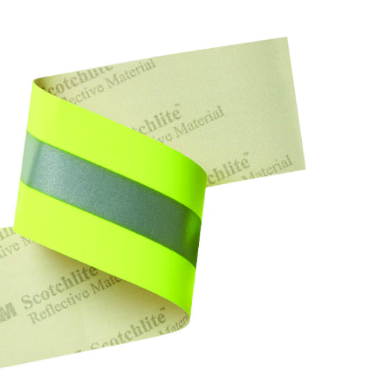 3M™ Scotchlite™ Reflexgewebe 9687, gelb-silber-gelb, 50.8 mm x 100 m