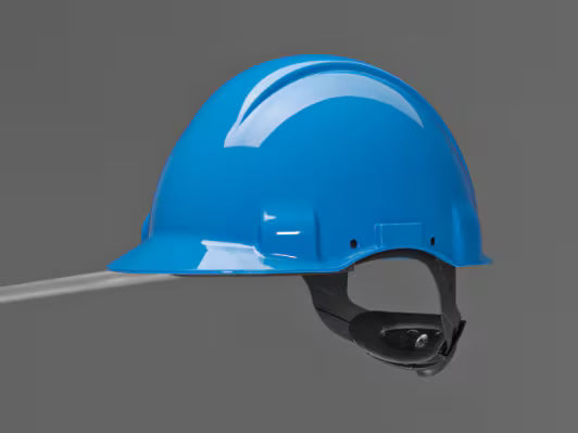 3M™ Schutzhelm, Uvicator, Ratschenverstellung, unbelüftet, 440 V dielektrisch, Schweißband aus Kunststoff, blau, G3001NUV-BB