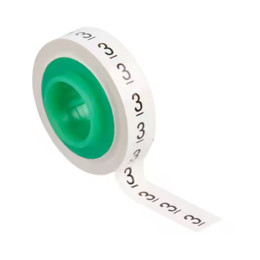 3M™ ScotchCode™ SDR-3 Kabelmarkierung Nachfüllrollen, Nummer „3“, 10x Einzelhandelsverpackung