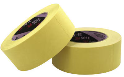 3M™ Industrie-Kreppband für hohe Temperaturen 501E, Beige, 18 mm x 50 m