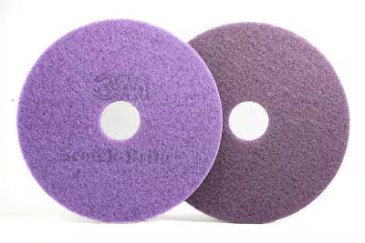 Scotch-Brite™ Diamant-Bodenpads, Violett, 432 mm, 5/Karton