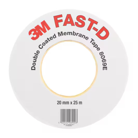 3M™ Flexibles doppelseitiges Dichtungsband 8069E - FAST-D, Hellbraun, 20 mm x 25 m, 0.47 mm