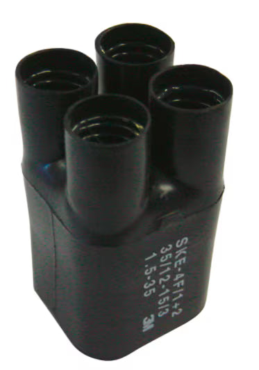 3M™ SKE 4F/5 Warmschrumpf-Kabelabzweiggarnitur, Schwarz, 4x 120 - 400 mm², Bulk