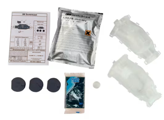 3M™ Scotchcast™ FR 92-NBBU Gießharz-Abzweigverbindungsmuffe, Größe 1, Y-Form, 0.6/1 kV, 4x2.5-4x16/5x1.5-5x10 mm², 10/Karton