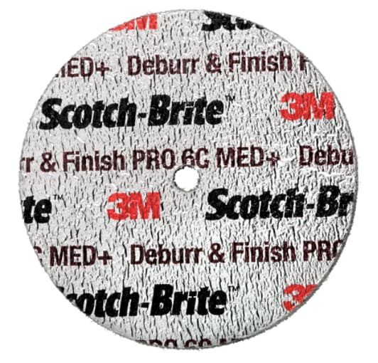 Scotch-Brite™ Deburr and Finish Pro Unitized Schleifrad DP-UW, 152 mm x 12,7 mm x 25,4 mm, 6C MED+