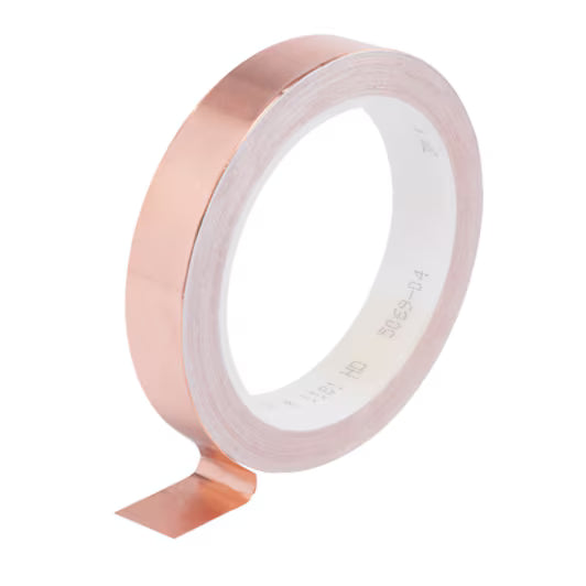 3M™ ET 1181 Kupferfolienband, glatt, mit leitfähigem Klebstoff, Kupfer, 19 mm x 16,5 m x 0,07 mm