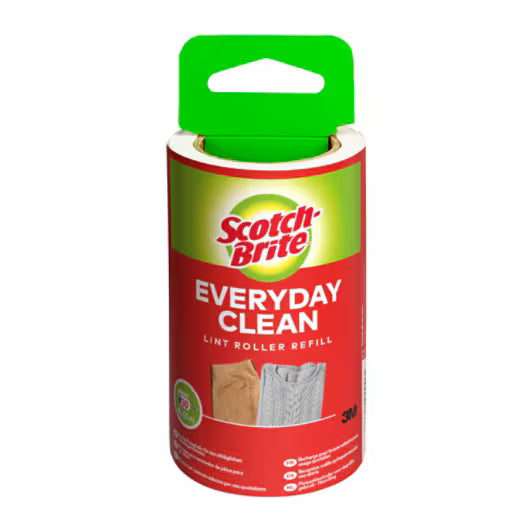 Scotch-Brite™ Everyday Clean Fusselroller für den täglichen Gebrauch Nachfüllpackung 30 Blatt, 1/Packung