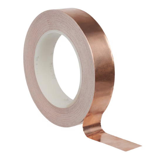 3M™ ET 1194 Kupferfolie, glatt, mit nicht leitendem Klebstoff, Kupfer, 584 mm x 33 m x 0,07 mm
