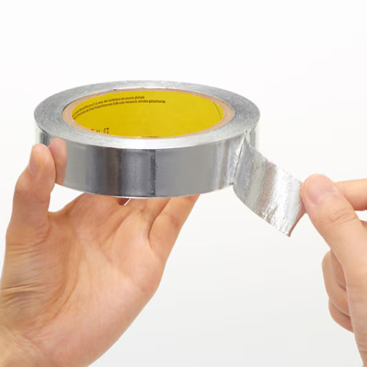 3M™ Aluminiumklebeband 431, Silber, 75 mm x 55 m, 0.08 mm