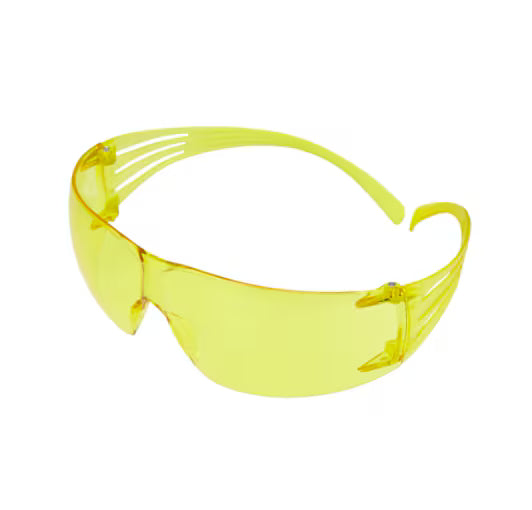 3M™ SecureFit™ 200 Schutzbrille, kratzfest/beschlagfrei Plus, gelbe Scheiben, SF203AFP