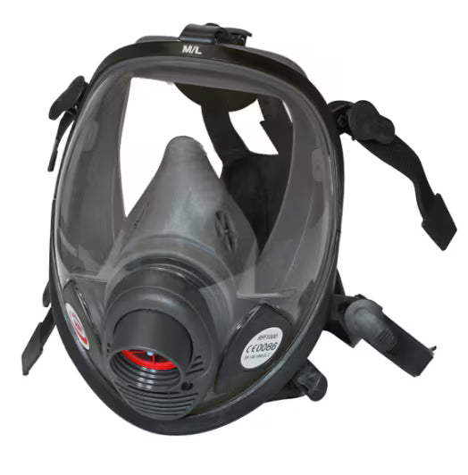 3M™ FF-603F Wiederverwendbare Vollmaske mit Frontanschluss, groß, 4 Stück/Karton