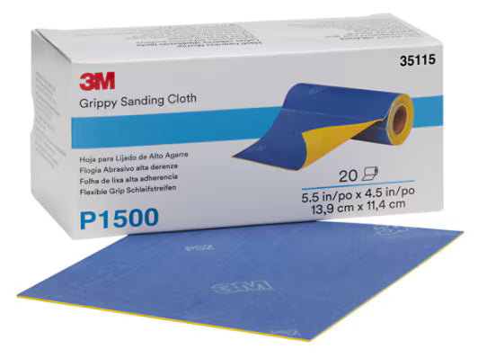 3M™ Flex Grip Schleifpapier, 139 mm x 114 mm, P1500, 35115