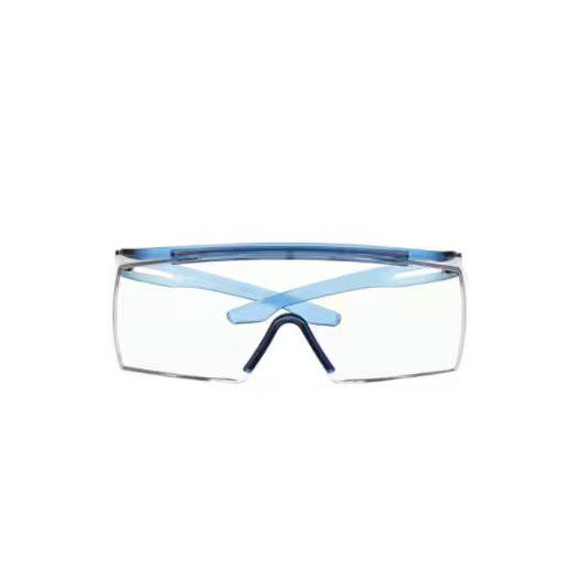3M™ SecureFit™ 3700 Überbrille, Bügel blau, Scotchgard™ Anti-Beschlag (K&N), transparente Scheibe, SF3701SGAF-BLU-EU, 20/Karton