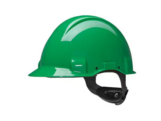 3M™ Sicherheitshelm, Uvicator, Pinlock, ohne Belüftung, 440 V dielektrisch, Kunststoff-Schweißband, grün, G3001CUV-GP