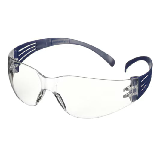 3M™ SecureFit™ 100 Schutzbrille, blaue Fassung, kratz-/beschlagfrei, klare Gläser, SF101AF-BLU-EU, 20/Karton