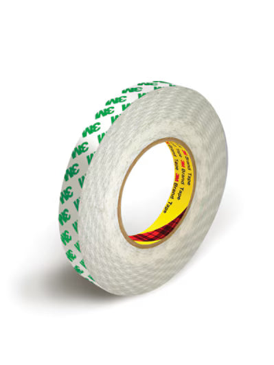 3M™ Doppelseitiges PVC-Klebeband 9087, Weiß, 12 mm x 50 m, 0.26 mm