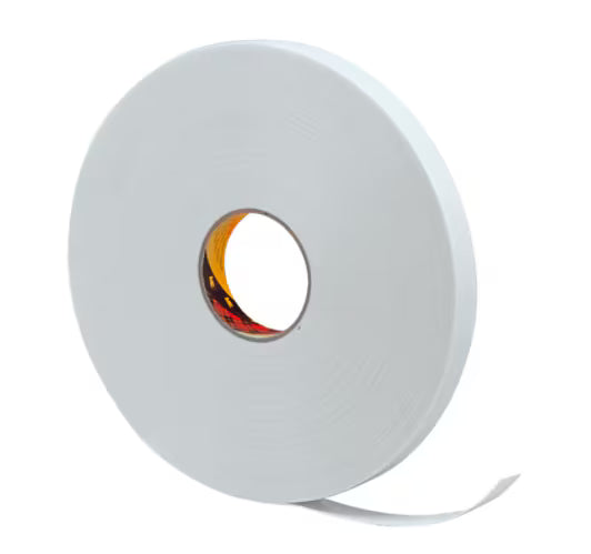 3M™ Doppelseitiges Schaumstoffklebeband 9528, Weiß, 12 mm x 66 m, 0.8 mm