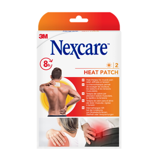 Nexcare™ Wärmepflaster, 9,5 cm x 13 cm, 2 Stück/Packung