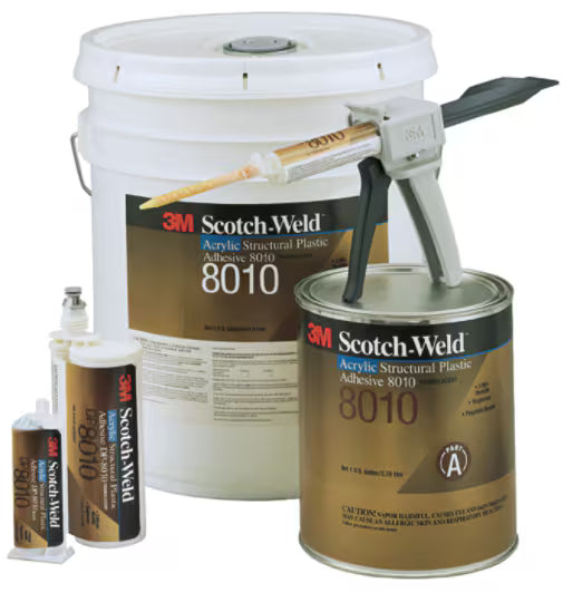 3M™ Scotch-Weld™ Geruchsarmer Acrylatklebstoff DP8010, Blau, 490 ml