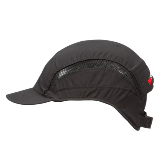 3M™ First Base™ 3 Anstoßkappe 2030610, Classic, schwarz, kurzer Schirm, 55 mm