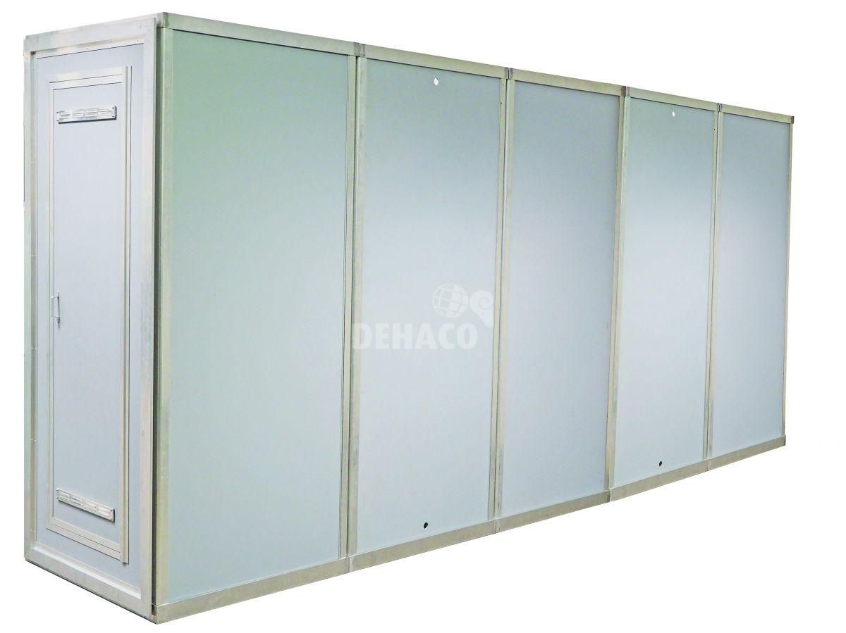Dehaco Platten-Dusche mit 5 Kabinen 100 x 100 cm