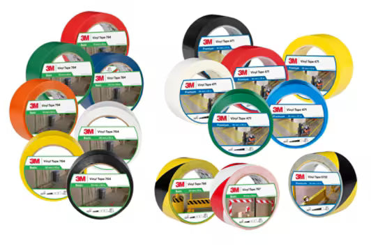 3M™ Vinylband für allgemeine Anwendungen 764, Schwarz, 50 mm x 33 m, 0.13 mm, einzeln und praktisch verpackt