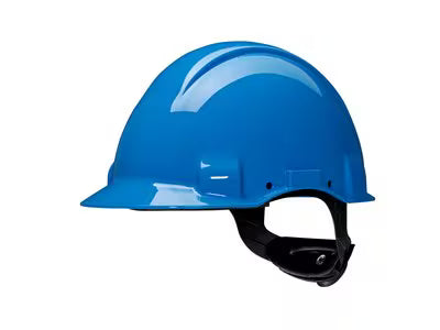 3M™ Schutzhelm, Uvicator, Ratschenverstellung, unbelüftet, 440 V dielektrisch, Schweißband aus Kunststoff, blau, G3001NUV-BB