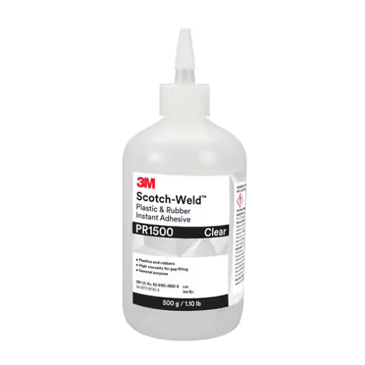 3M™ Scotch-Weld™ Sofortklebstoff Kunststoff und Gummi PR1500, Transparent, 50 g