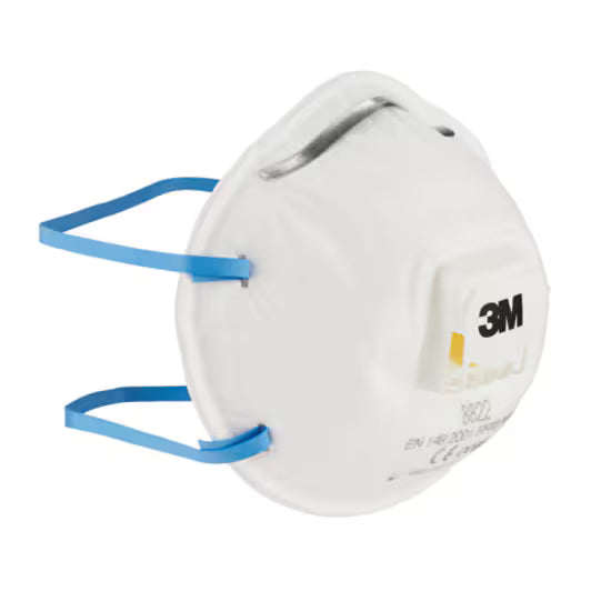 3M™ Cool Flow™ Staubmaske 8822, FFP2 NR D, mit Ventil, 3er-Packung