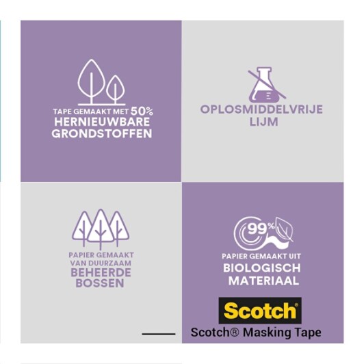 Scotch® Abdeckband für empfindliche Oberflächen, 36 mm x 41 m, 2 Rollen/Packung, 100% PEFC SGSCH-PEFC-COC-110078