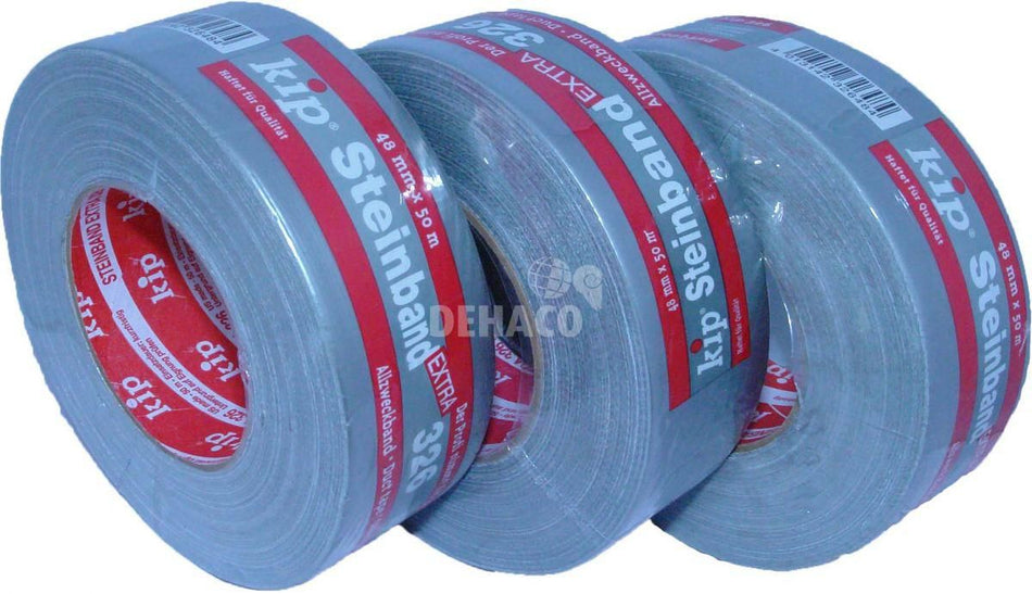 Kip 326 Gewebeband 72 mm x 50 Meter grau