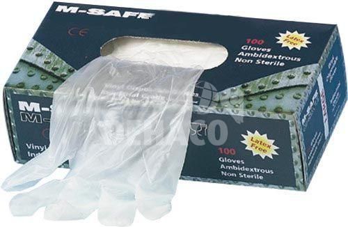 M-Safe Handschuhe Vinyl natur Kat. 1 Gr. 8 per 100 Stück